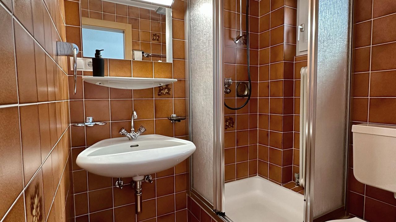 bathroom with shower and WC bathroom with shower and WC